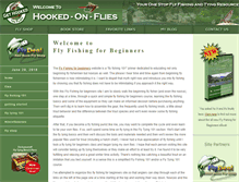 Tablet Screenshot of hooked-on-flies.com